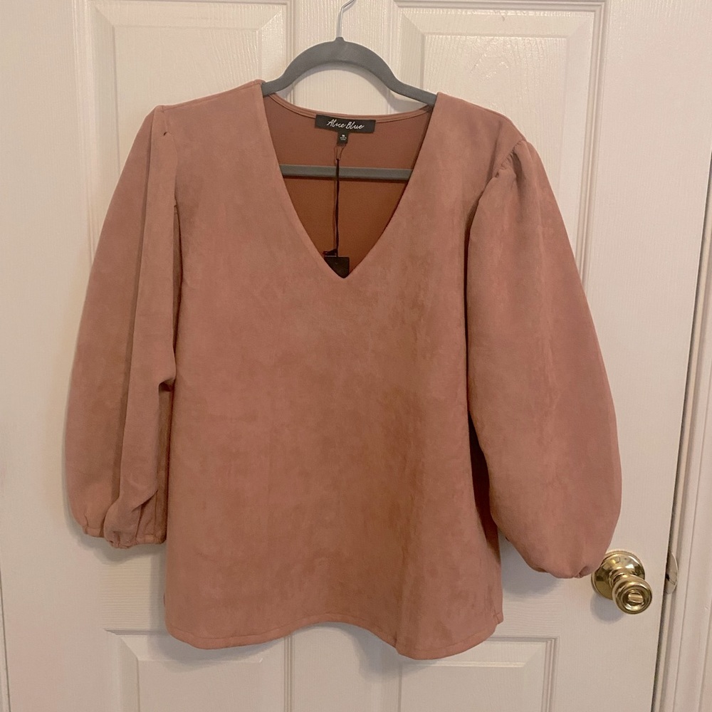 Alice Blue | Rose Puff Sleeve